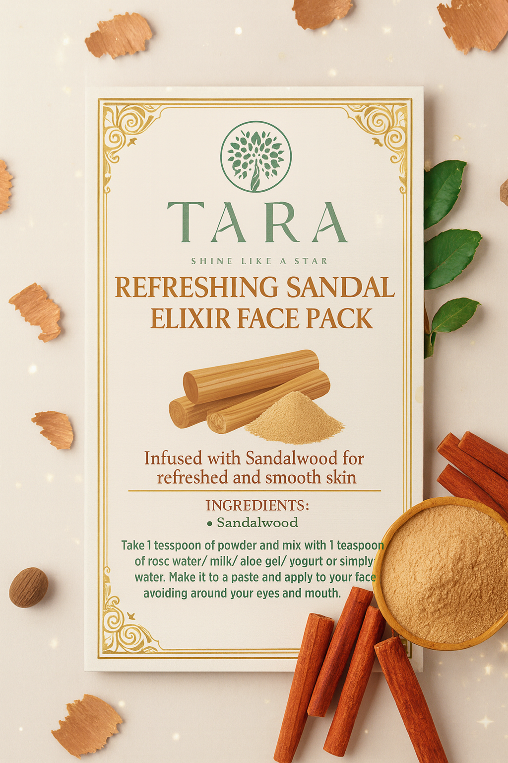 Refreshing Sandal Elixir Face Pack